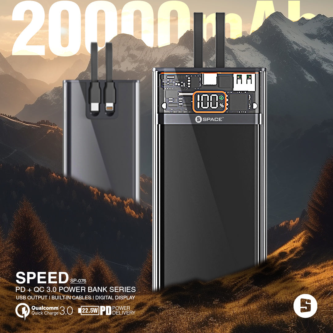 Speed PD + QC 3.0 Power Bank Series 20000 mAh